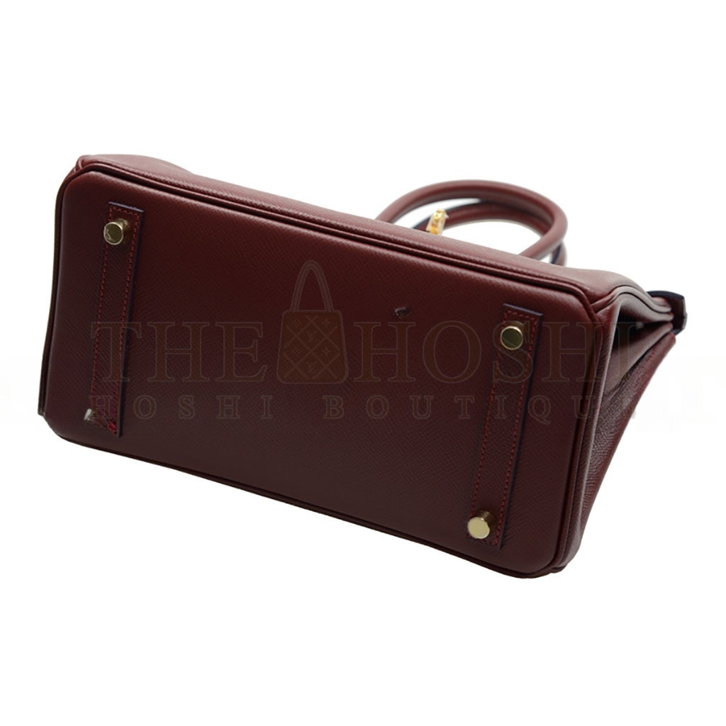 H**me5 BIRKIN 25 TOGO LEATHER BURGUNDY GOLD BUCKLE BAG BK2555EPGP (25*20*13cm) Master Quality